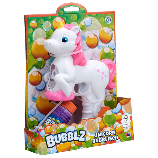 Bubblz Unicorn Bubbliser Bubble Gun H22 x D16 x W6 cm 1375913 (Parcel Rate)