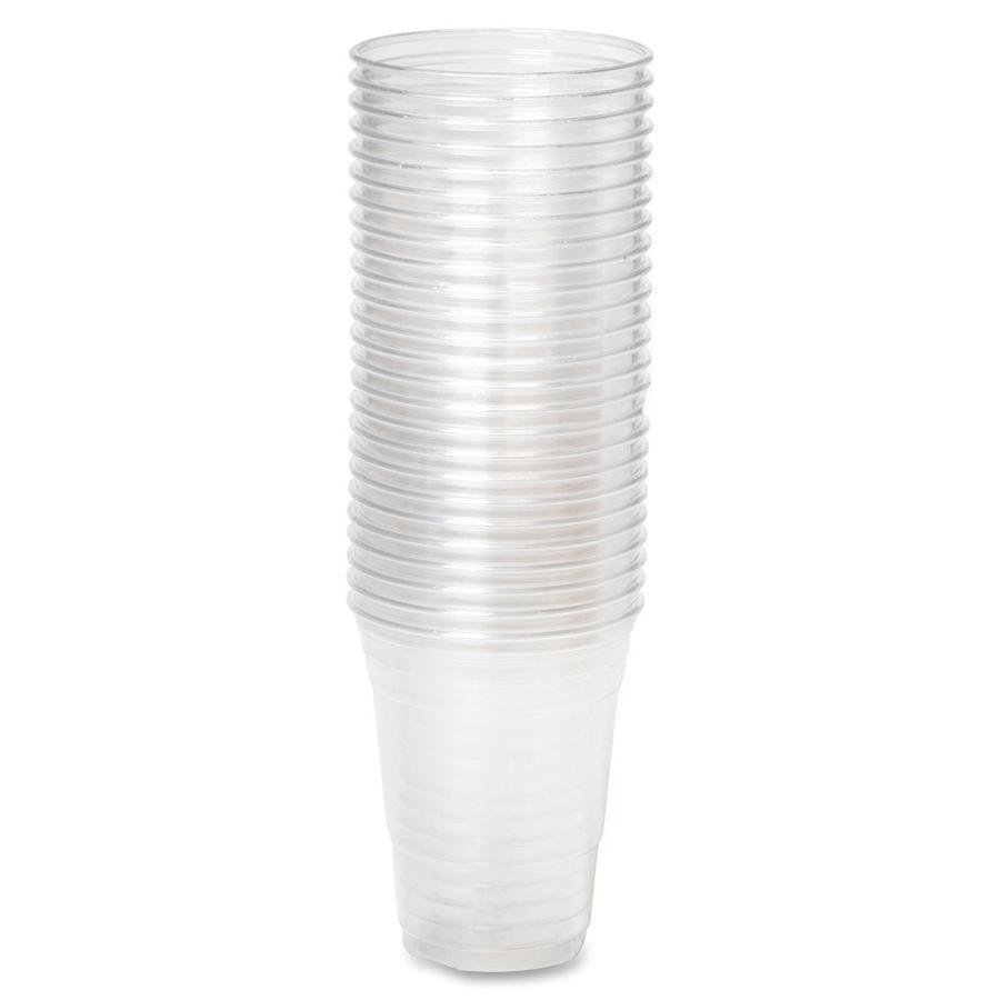 100 Pack Clear Disposable Plastic Cups TS732 (Parcel Rate)