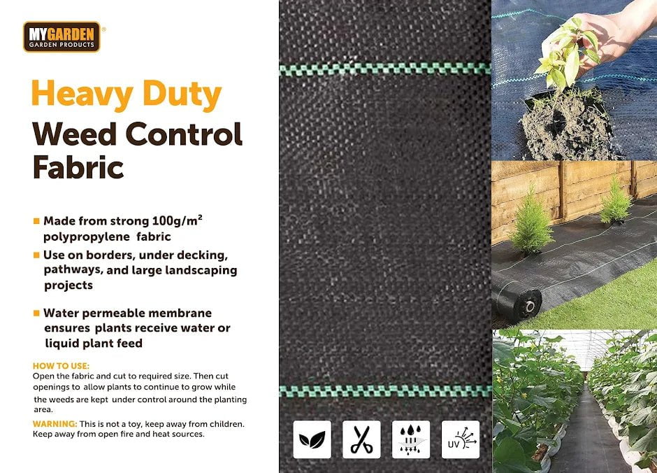 Garden Heavy Duty Weed Control Fabric 1 x 10m 1129 (Parcel Rate)