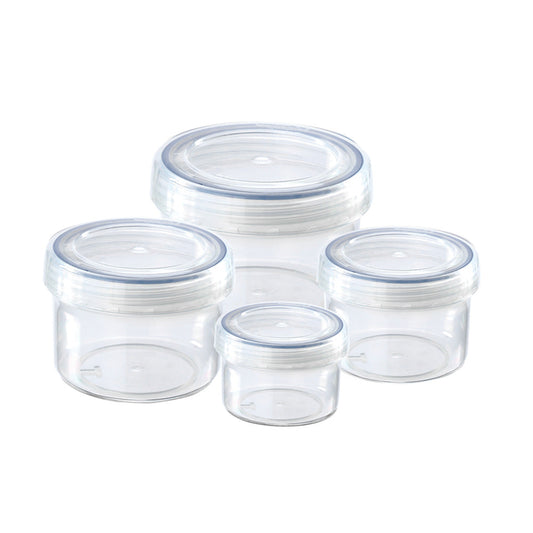 Kolorr Round Plastic Food Storage Container Set of 4 11743 (Parcel Rate)