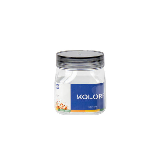 Kolorr Cuba PET Plastic Food Storage Jar 600ml 11837 (Parcel Rate)