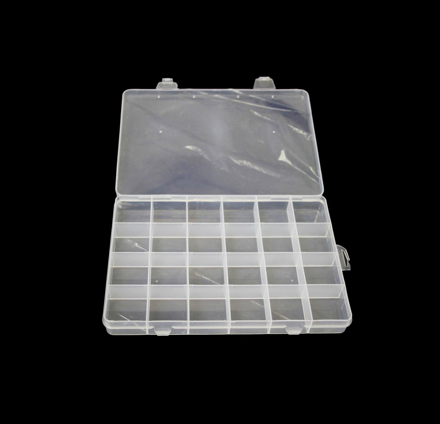 Plastic 24 Compartment Box Small Organiser Storage Craft Box 19 x 13 cm 2035 (Parcel Rate)