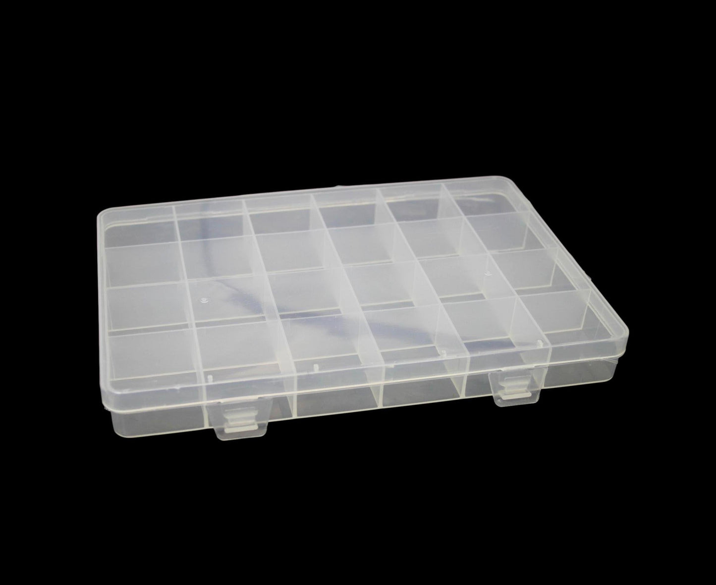 Plastic 24 Compartment Box Small Organiser Storage Craft Box 19 x 13 cm 2035 (Parcel Rate)