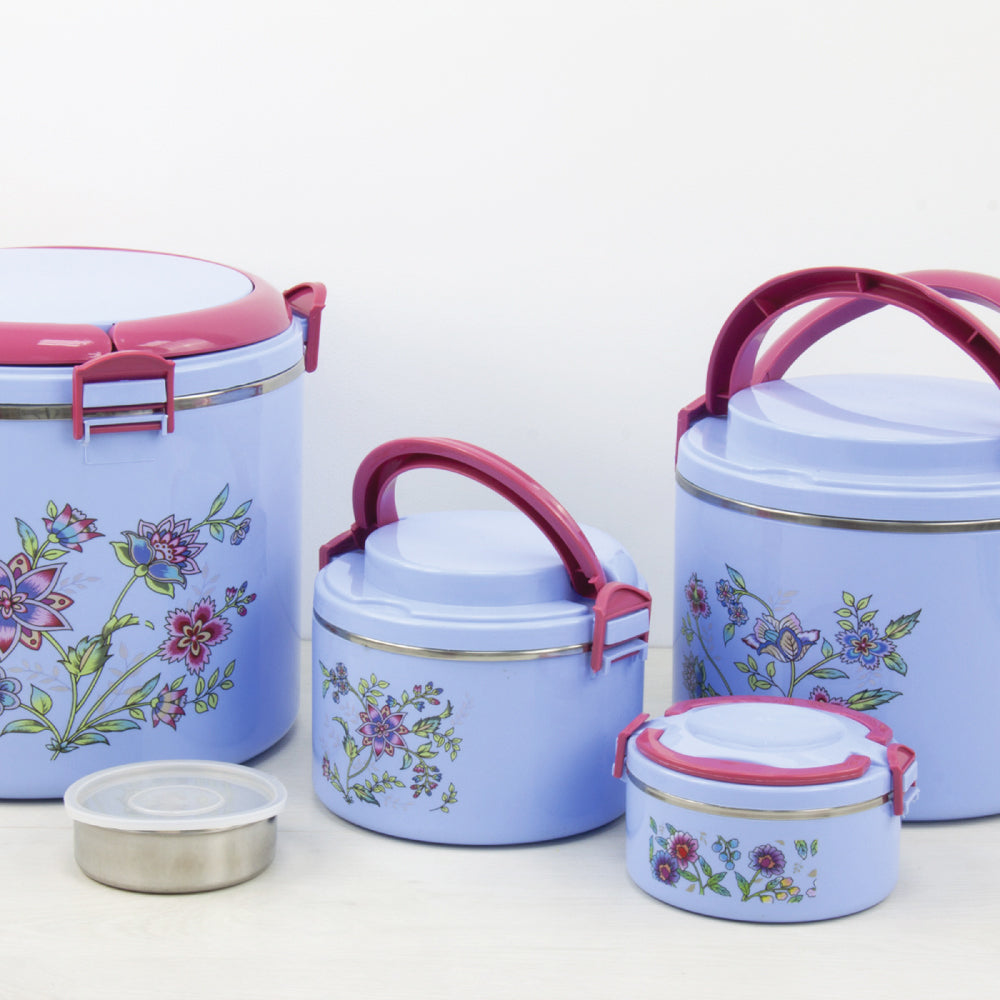 SQ Elite Elegance Insulated Hot Pot Set 5pc Blue 0.3-0.6-2.5-6-15L 2322 (Big Parcel Rate)