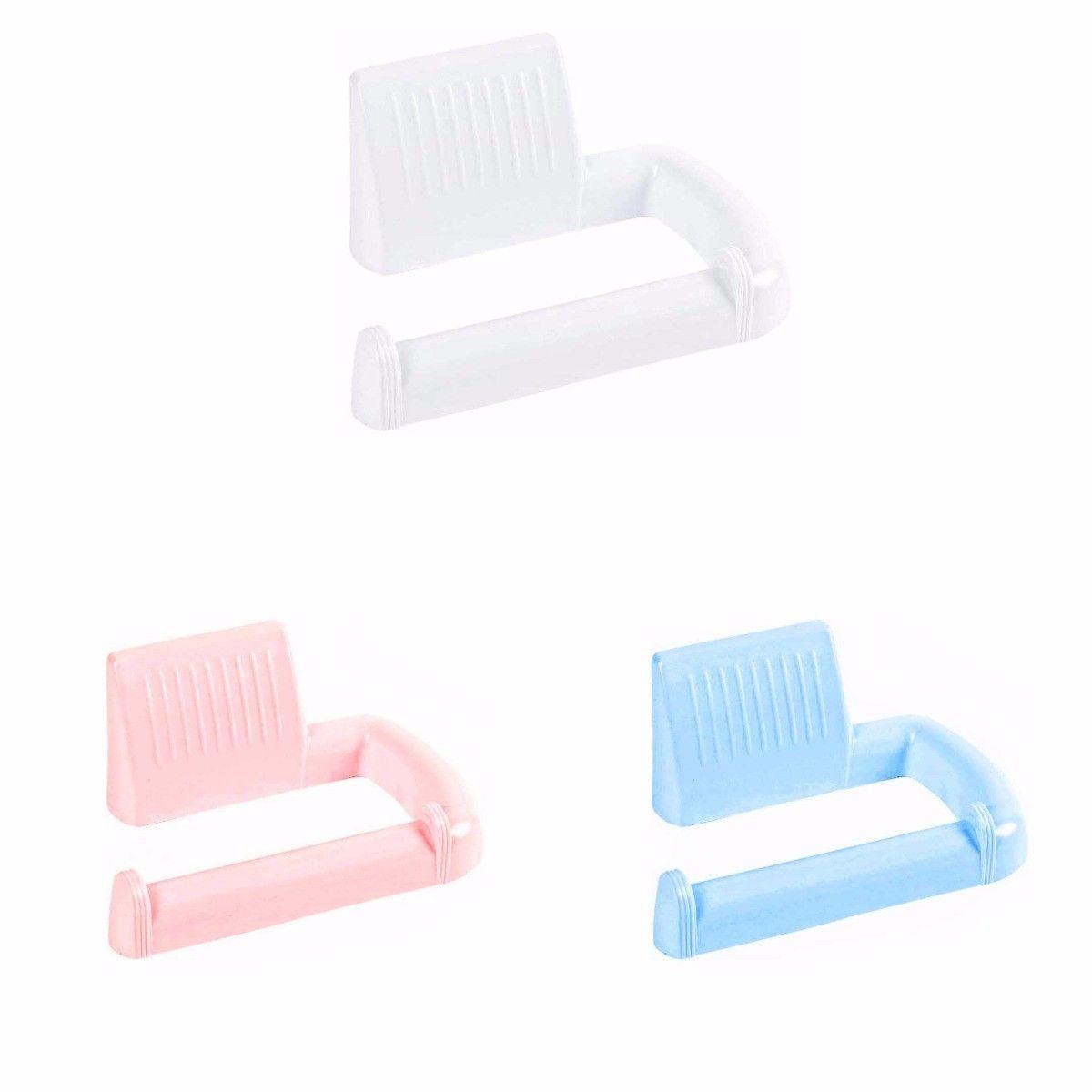 Plastic Bathroom Wall Toilet Paper Roll Holder Assorted Colours BG207 (Parcel Rate)