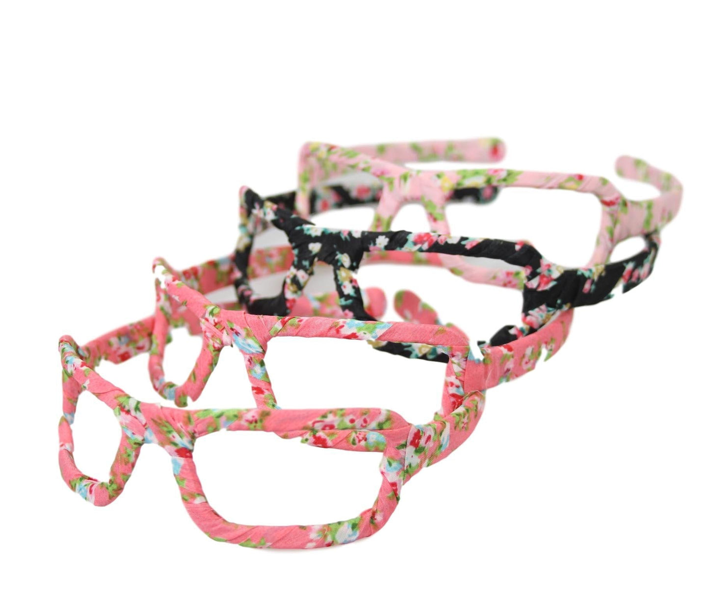 Girls Fancy Fabric Stylish Hair Head Band Glasses Design Assorted Colours 2644 (Large Letter Rate)