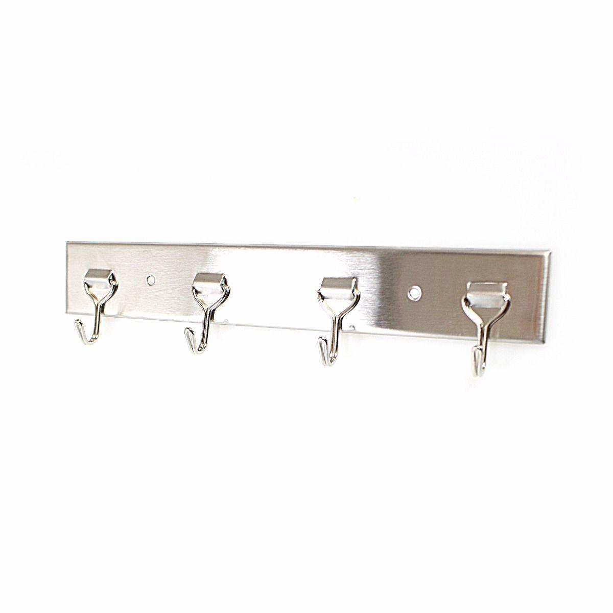 4 Rack Multi Use Hooks Hallway Hanger Coat Handbag Umbrella Hooks 23cm 3253 (Parcel Rate)