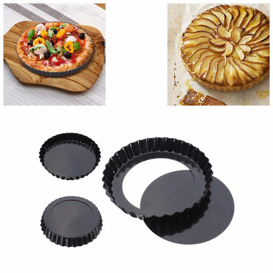 Metal Cake Tart Baking Tin Mould 24 cm 4810 (Parcel Rate)