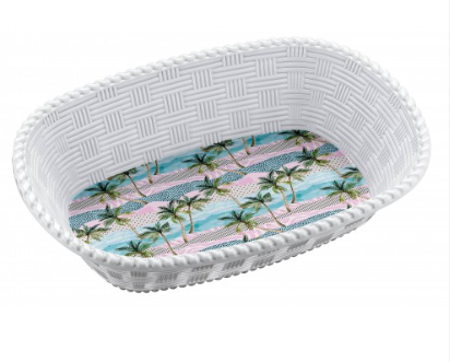 Melamine Bread Basket 30 x 21 cm Assorted Designs ALB730 (Parcel Rate)