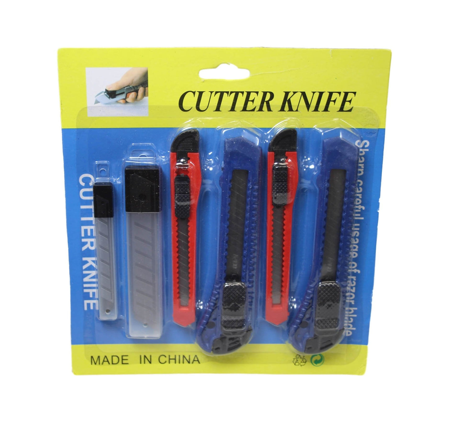 Stanley Knife Cutter Set of 6 Assorted Sizes 3159 (Parcel Rate)