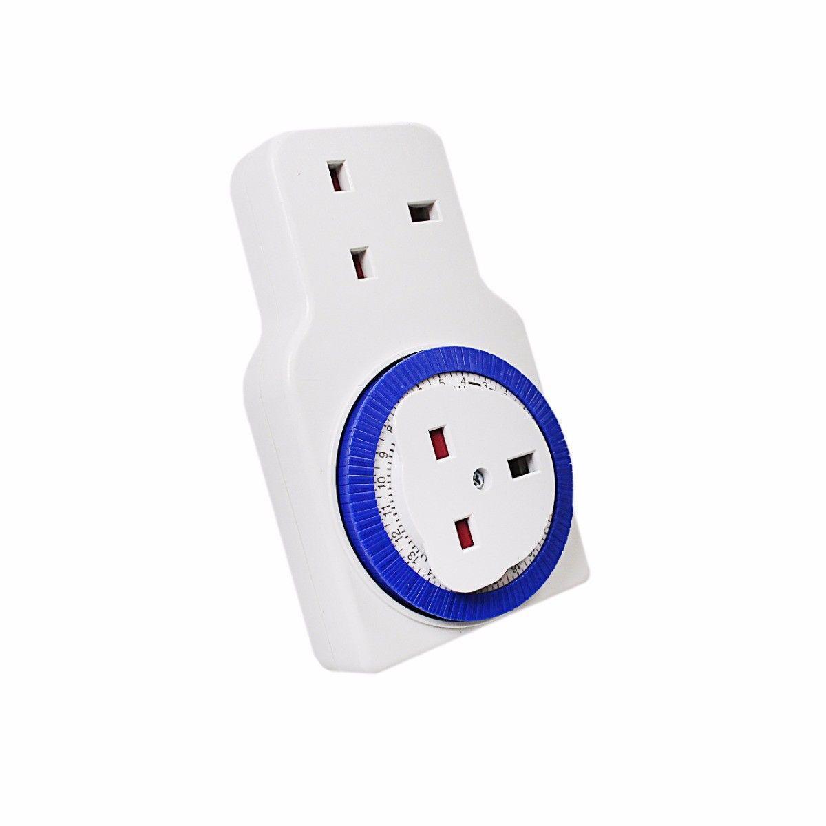 Eurosonic 24 Hour Timer With Additional Socket Non Timed 15 Minute Settings 6066 (Parcel Rate)