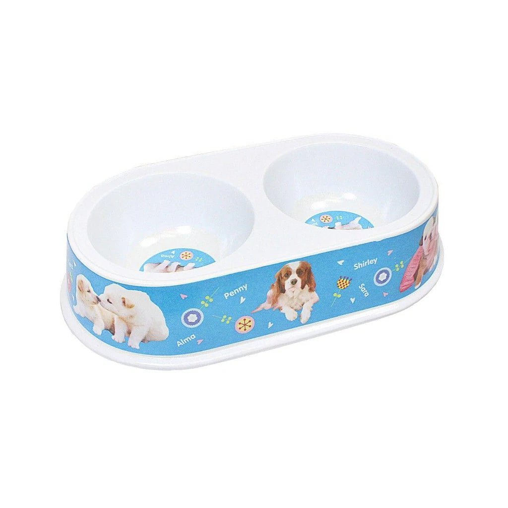 Plastic Dog Cat Feeding Bowl Assorted Colour With Printed Design Pets 21cm x 8cm   0070 (Parcel Rate)