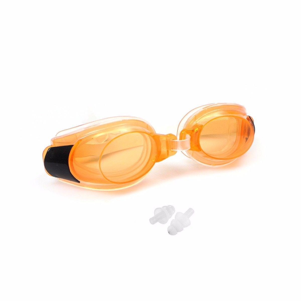 Swimming Goggles with Nose Clip and Ear Plugs One Size Assorted Colours 2140 A (Large Letter Rate)