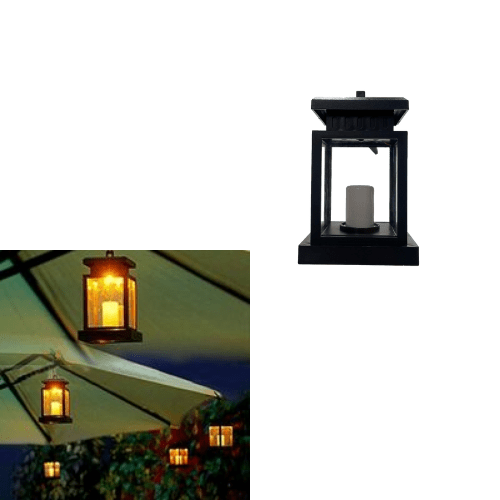 Solar Umbrella Lantern with Peg Clip Garden Decoration Light Candle Design 6700 (Parcel Rate)