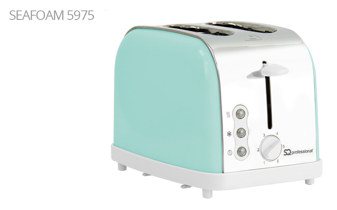 SQ Professional Dainty 2 Slice Toaster 900W Seafoam 5975 (Parcel Rate)