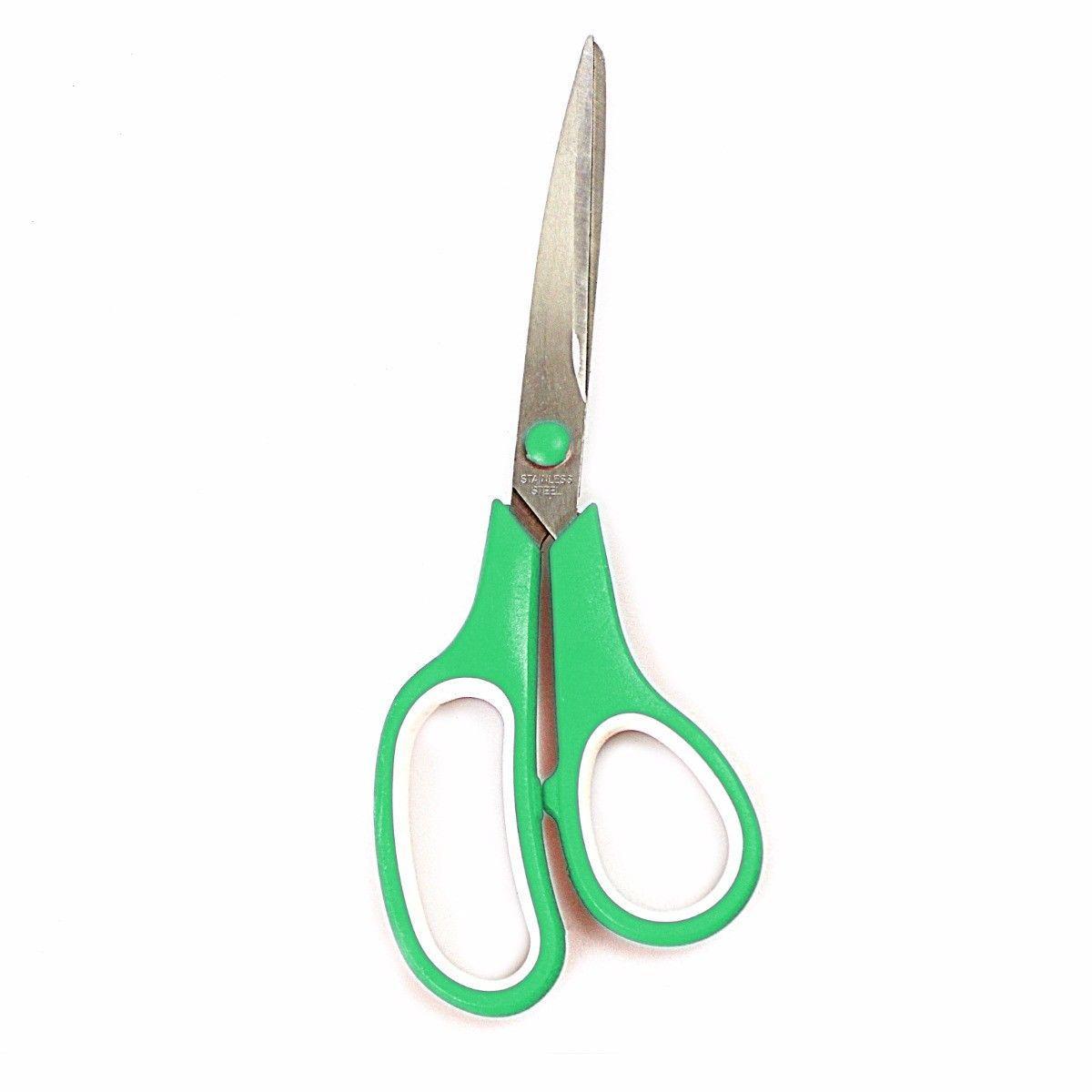 Stainless Steel Comfortable ABS Scissors Assorted Colours 0350 (Large Letter Rate)