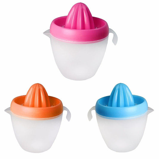 Plastic Lemon Orange Juice Squeezer 600ml Assorted Colours 4653 (Parcel Rate)