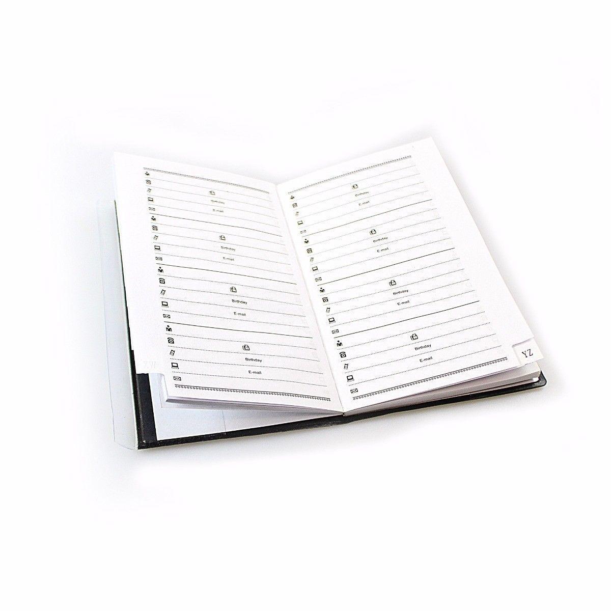 Address Book  A6 Size  Assorted Colour 0739 (Large Letter Rate)