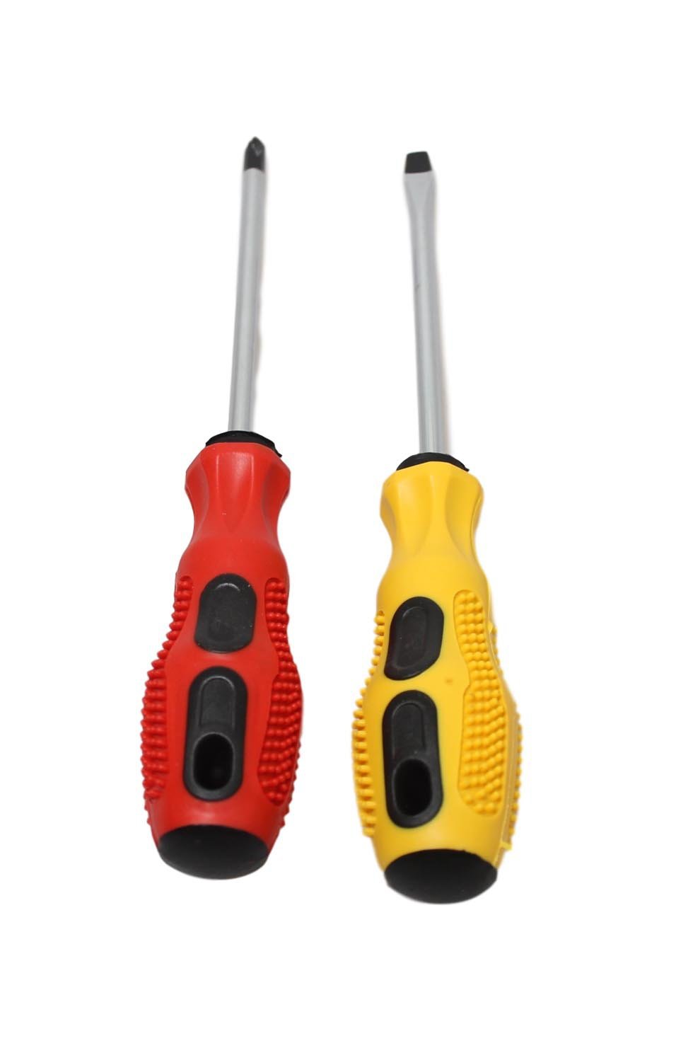 Assorted 2 Type Screwdriver Set Slotted and Cross Slot Screwdriver Set 20cm 5834 (Parcel Rate)