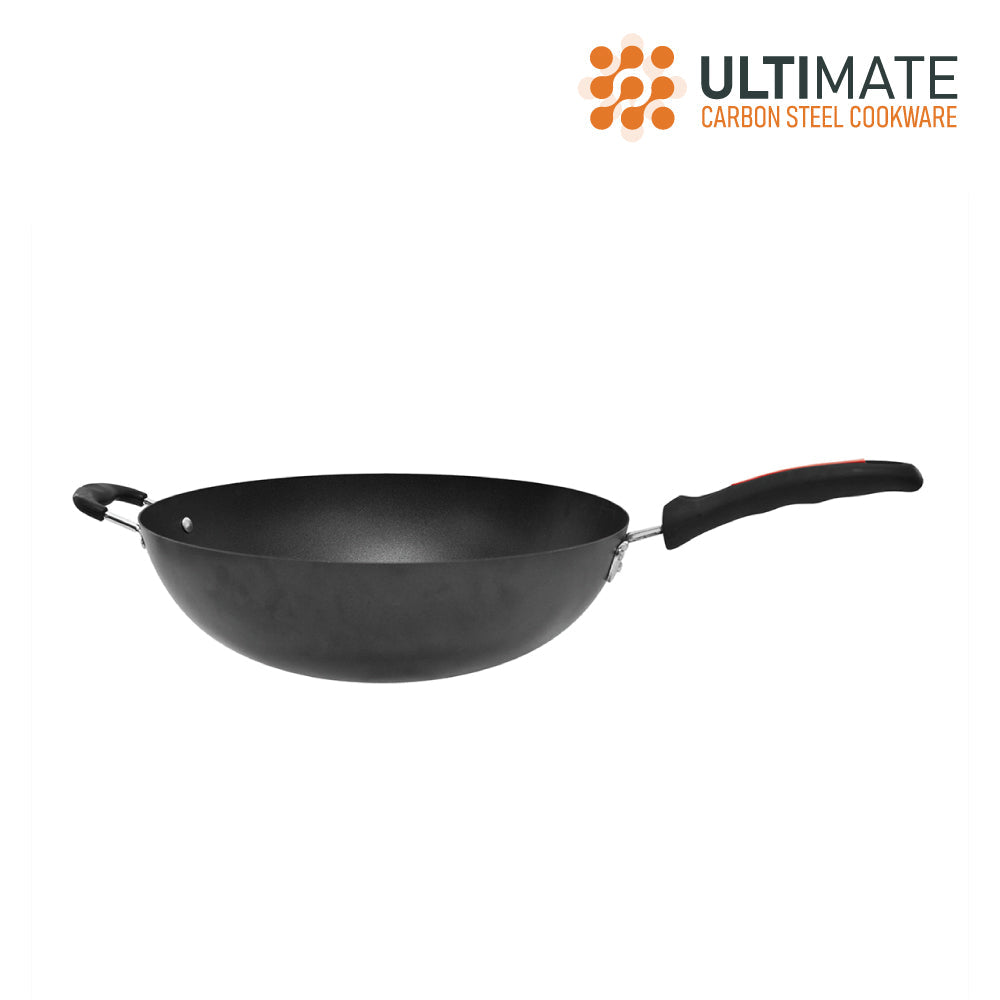 Carbon Steel Non Stick Wok Pan 34 cm 5947 (Parcel Rate)