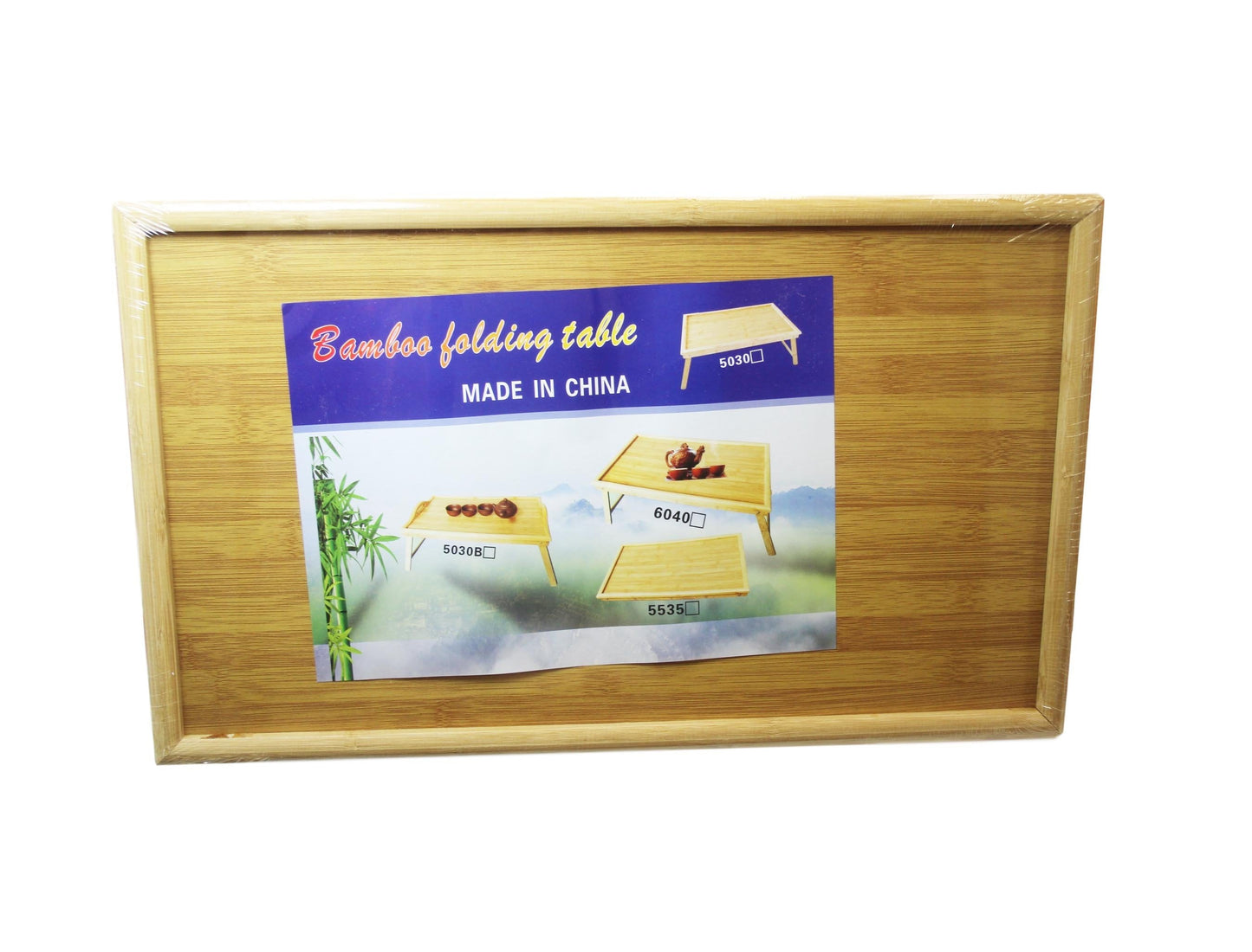 Bamboo Folding Table Indoor Household Picnic Wooden Table 50 x 30 cm 6024 (Parcel Rate)