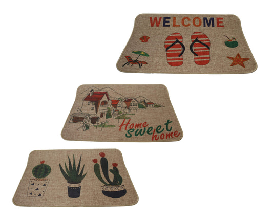 Polyamide Door Mats Assorted Design 40cm x 60cm 6130 (Large Letter Rate)