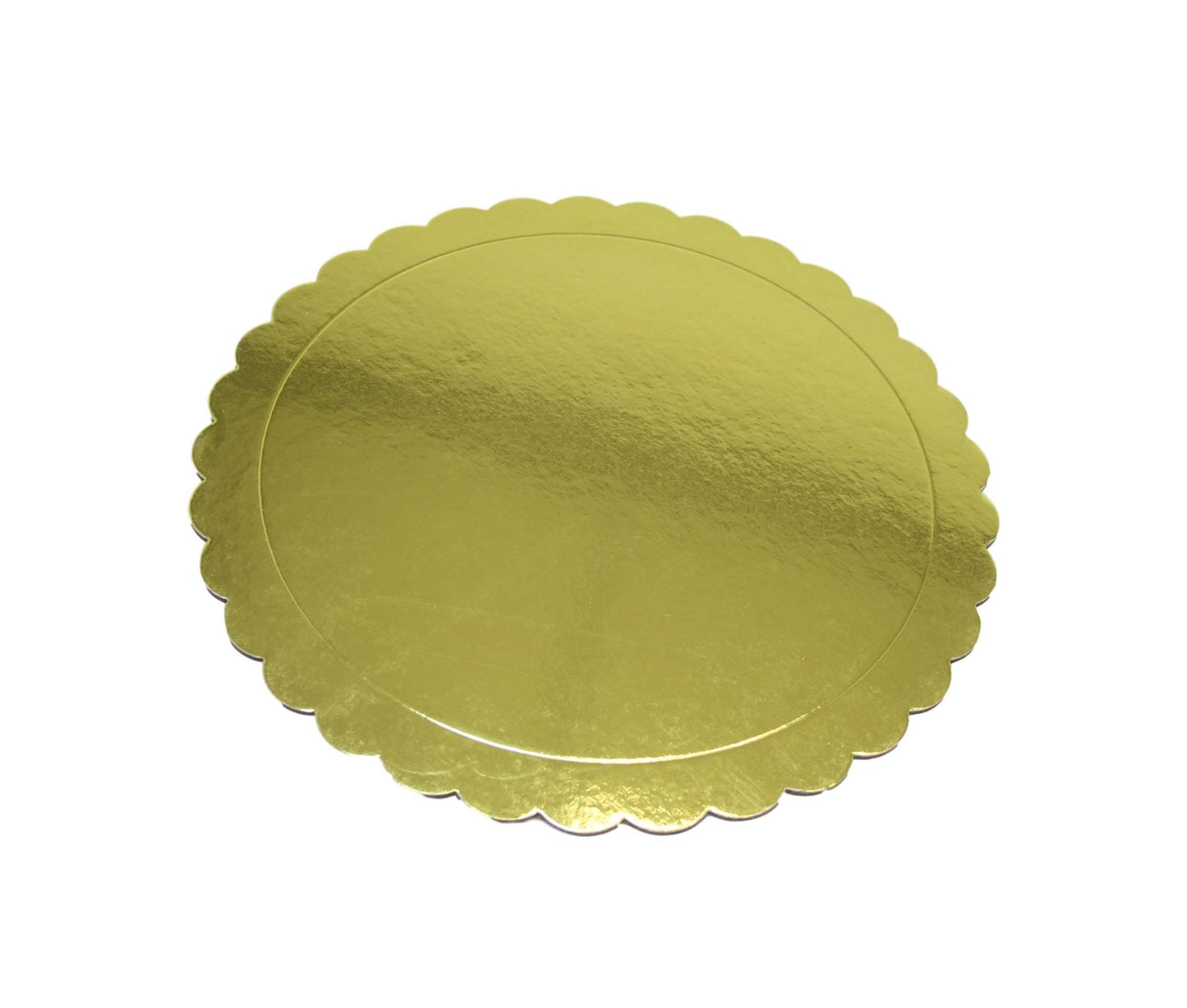 Metallic Gold Cardboard Cake Dessert Board 34.5 cm Pack of 2 6272 (Parcel Rate)