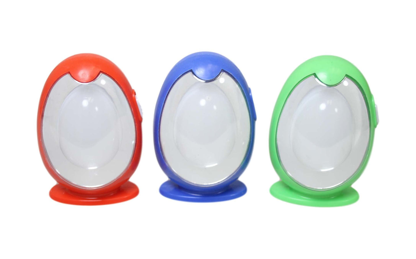 Plastic LED Portable Egg Shaped Round Lamp Assorted Colours 6384 (Parcel Rate)