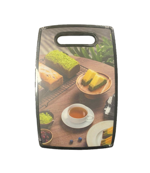 Plastic Kitchen Chopping Board with Printed Design 19.8 x 29.8 x 1.1 cm Assorted Designs 6675 (Parcel Rate)