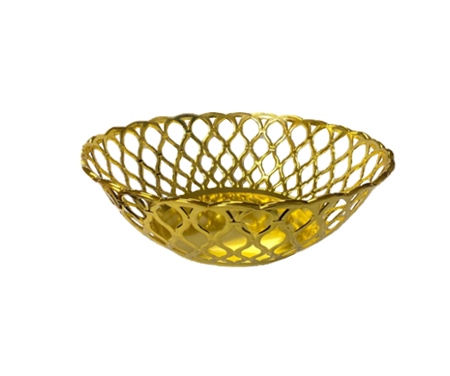 Plastic Fruit Bowl Netted Design 25 x 8 cm 6822 (Parcel Rate)