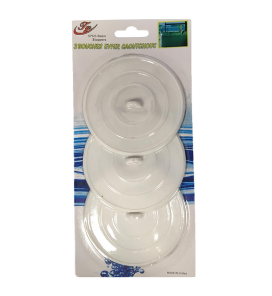 Kitchen Sink Basin Drainer Plug 10 cm Pack of 3 6855 (Parcel Rate)