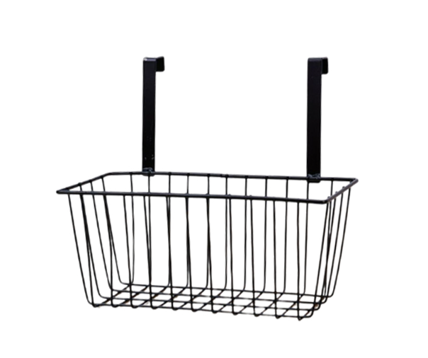 Metal Wire Hanging Storage Basket 28 x 12.5 x 12 cm Assorted Colours 6869 (Parcel Rate)