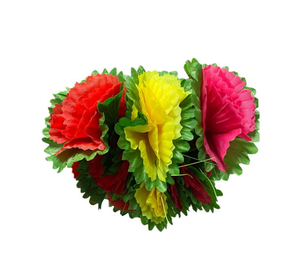 Plastic Artificial Flowers 60 cm Assorted Colours 7321 (Parcel Rate)