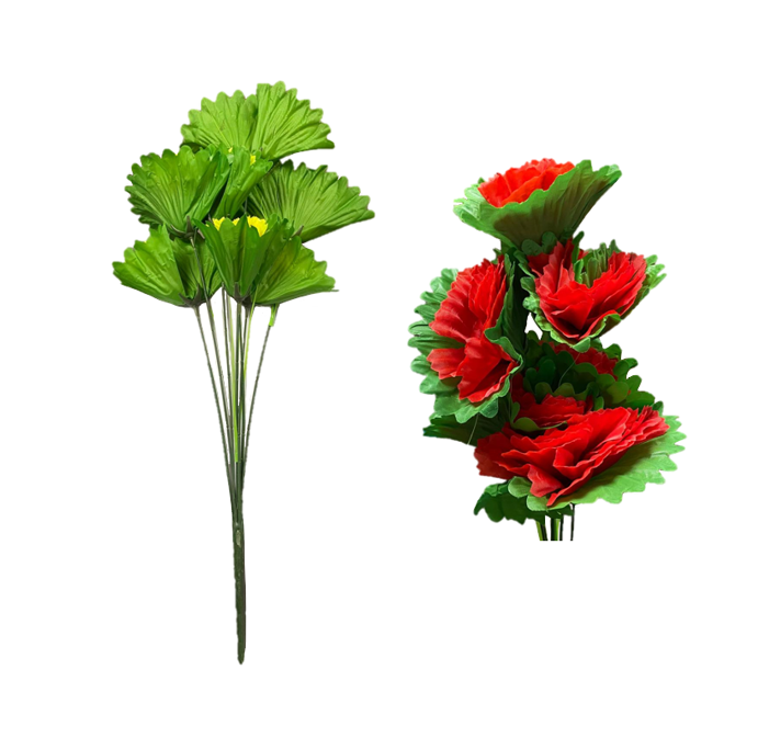 Plastic Artificial Flowers 60 cm Assorted Colours 7321 (Parcel Rate)