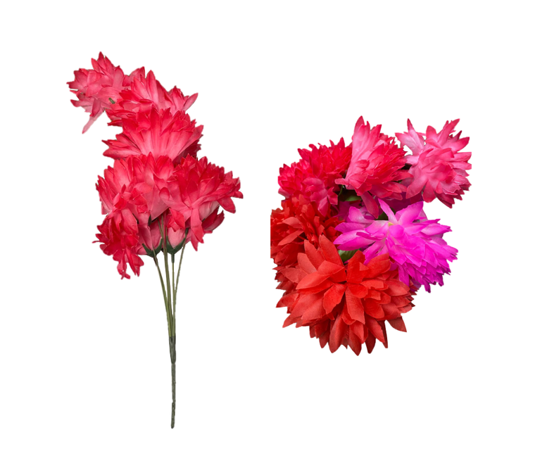 Plastic Artificial Flowers 50 cm Assorted Colours 7323 (Parcel Rate)