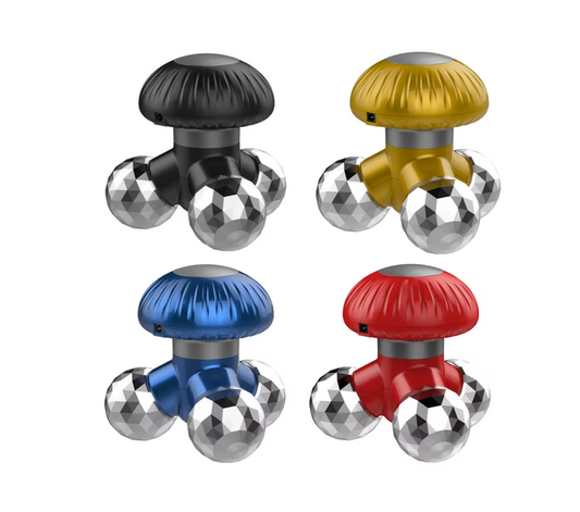 Mushroom Hand Mini Electric Massager 10.5 x 9.6 x 10.1 cm Assorted Colours 7160 / 7760 (Parcel Rate)