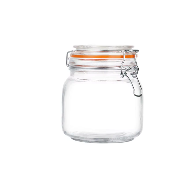 Glass Food Jam Storage Jar Container 14 x 10.5 cm 7766 (Parcel Plus Rate)