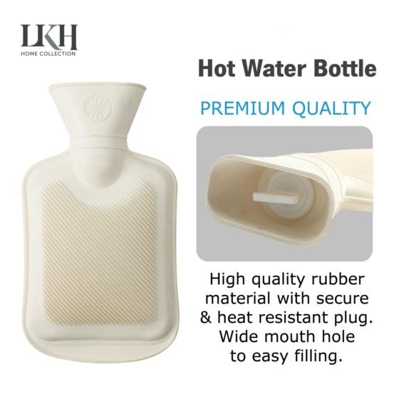 DGI Rubber Hot Water Bottle 1.0L 26 x 15cm 9250 (Parcel Rate)