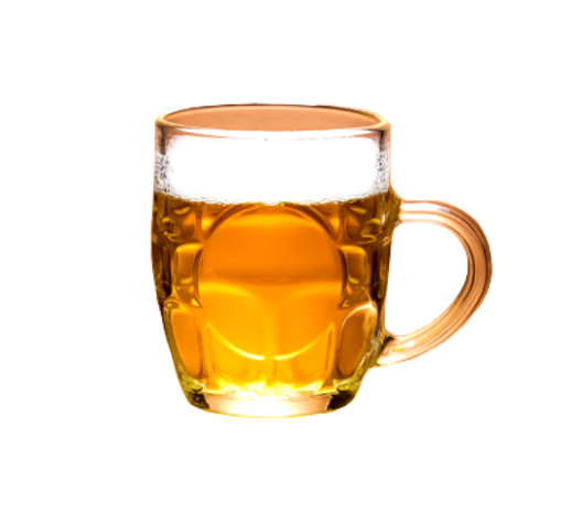 Crystal Glassware Small Tea Beer Drinking Glass Mug 280ml 9966 (Parcel Plus Rate)