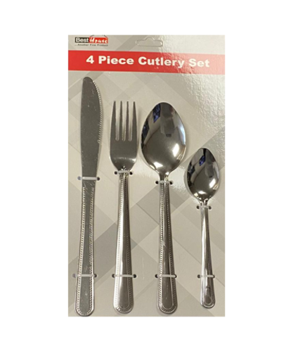 Steel Kitchen Dining Cutlery Set of 4 BB3055 A  (Parcel Rate)