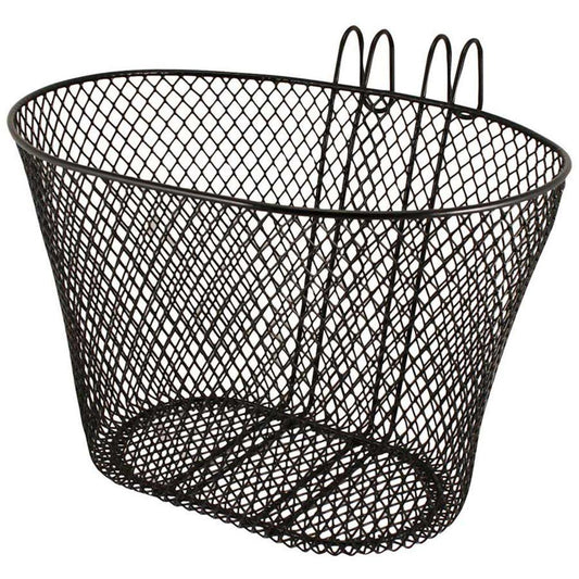 Metal Bicycle Bike Basket Black 22 x 26 cm 1992 A (Big Parcel Rate)