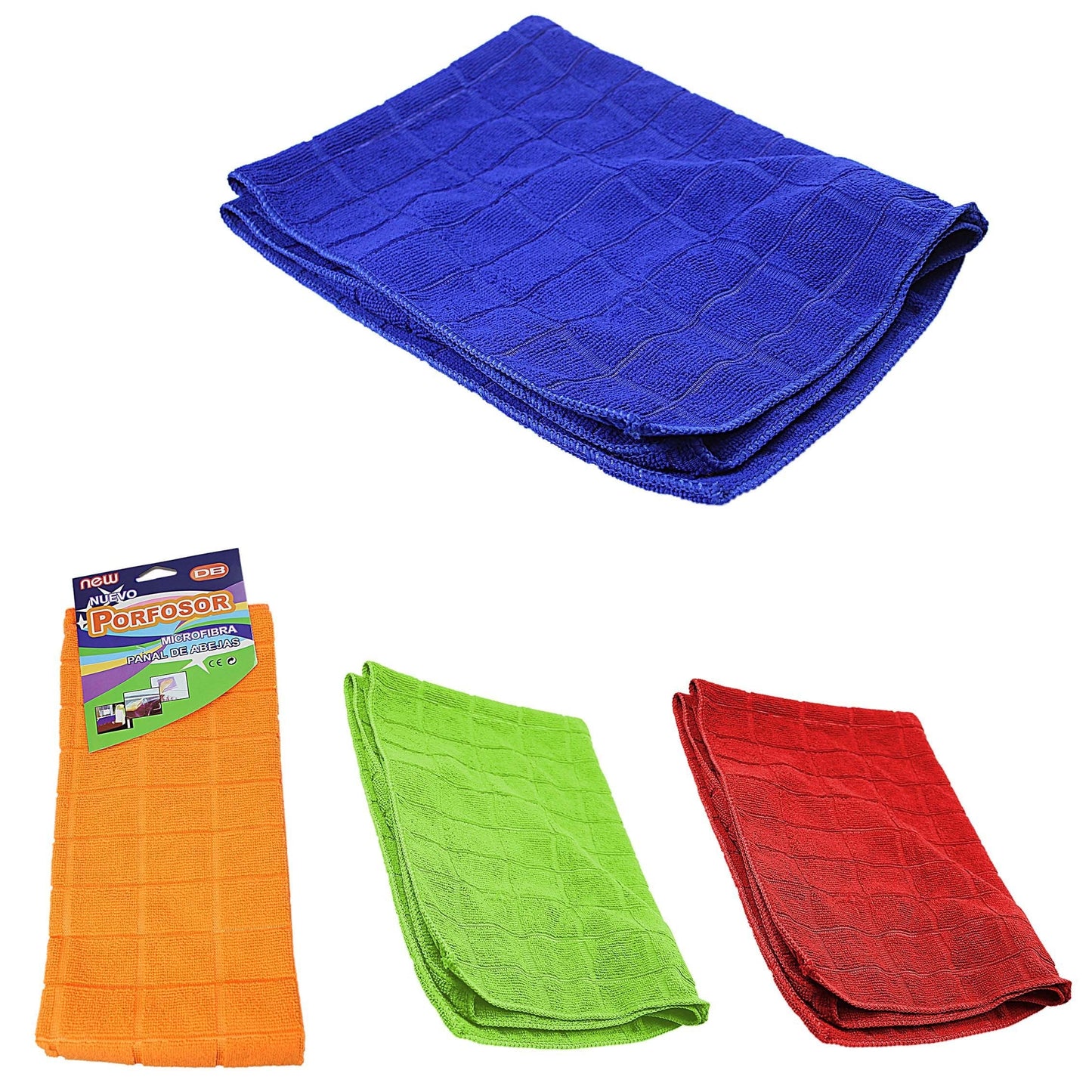 Microfibre Cleaning Cloth Towel 40 x 60 cm Assorted Colours 0906 (Large Letter Rate)