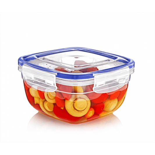 Square Clear Plastic Food Storage Container with Sealing Lid 500ml D30102 (Parcel Rate)