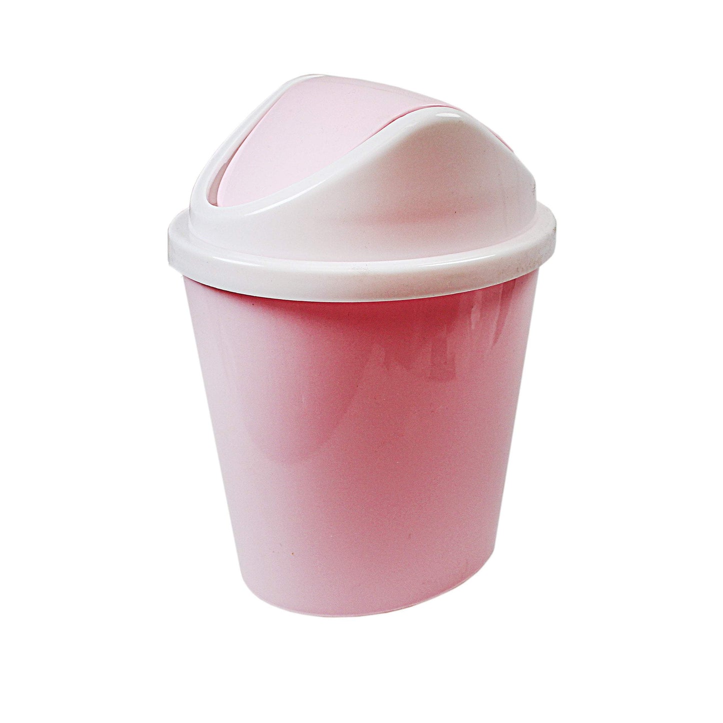 Mini Oval Plastic Dustbin Bathroom Kitchen Bedroom Bin 18cm Assorted Colours 4930 (Parcel Rate)