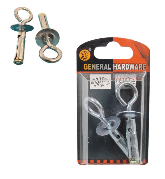 General Hardware Hooks Set Chrome Indoor Use 2 Pack 5383 (Parcel Rate)