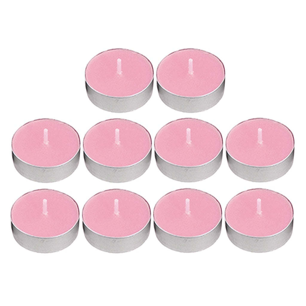 Beautifully Scented Opella Sunset Pink 12 Tealight Candles 3.5 Hour Burn Time CD001SP (Parcel Rate)