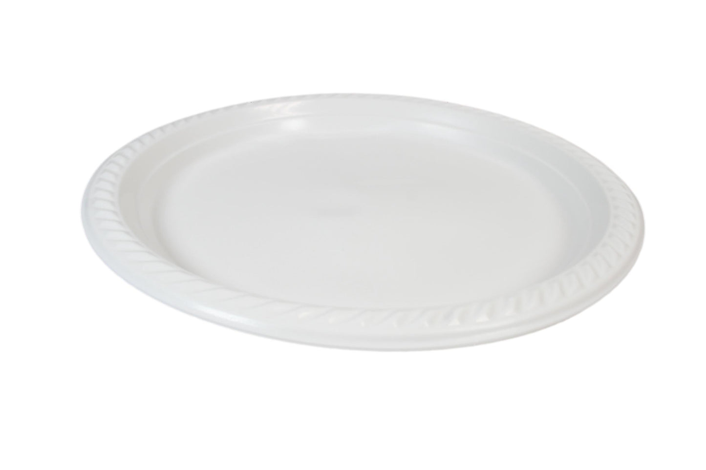 9" Disposable White Plastic Plate Pack of 100 THL2456 (Parcel Rate)