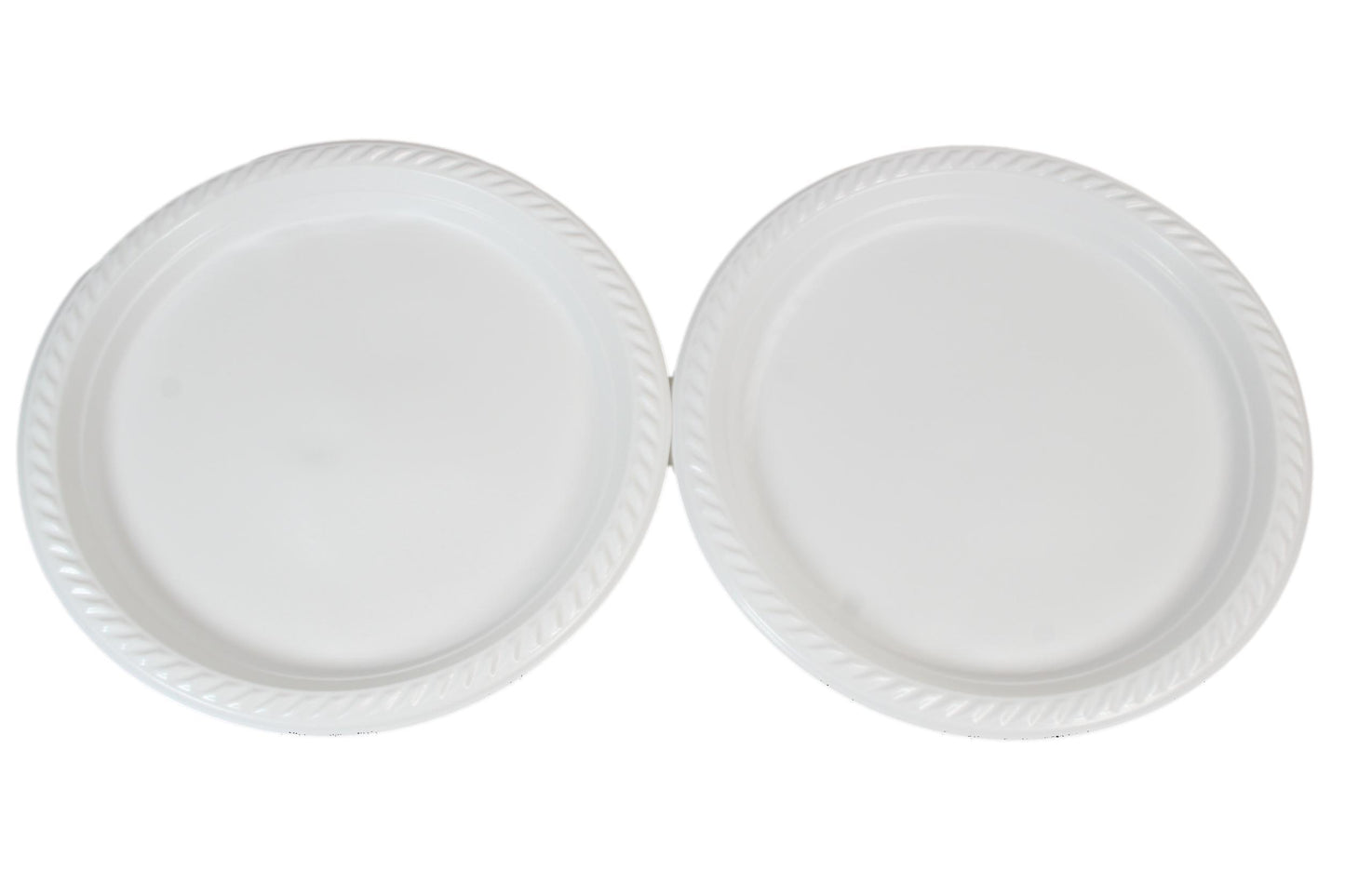 9" Disposable White Plastic Plate Pack of 100 THL2456 (Parcel Rate)