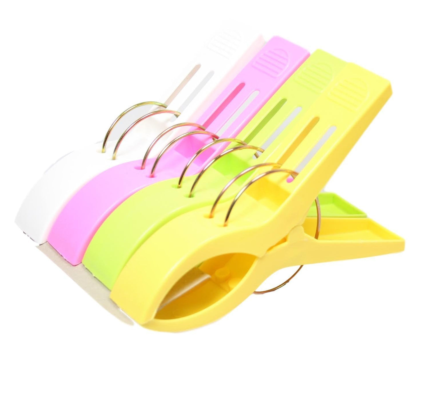 Household Use Jumbo Washing Line Clips Multicolour 4 Pack 15cm 0371 (Parcel Rate)