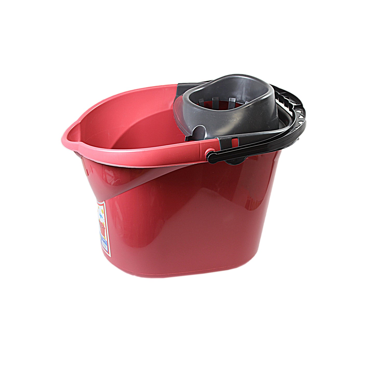 Plastic Mop Bucket 13 Litre Assorted Colours H1186 A (Parcel Rate)